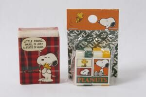 Rare Japan Exclusive Peanuts Snoopy and Woodstock Erasers ~ 260917-WH 721